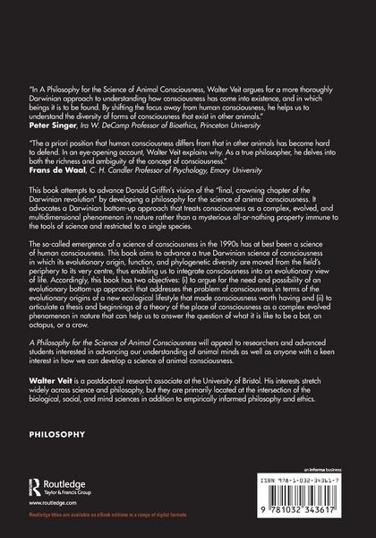 Produktbild: A Philosophy for the Science of Animal Consciousness