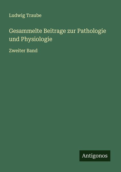 Produktbild: Gesammelte Beitrage zur Pathologie und Physiologie