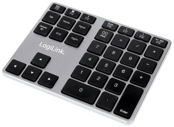 Produktbild: LogiLink ID0187 Bluetooth&reg; Nummernblock Silber