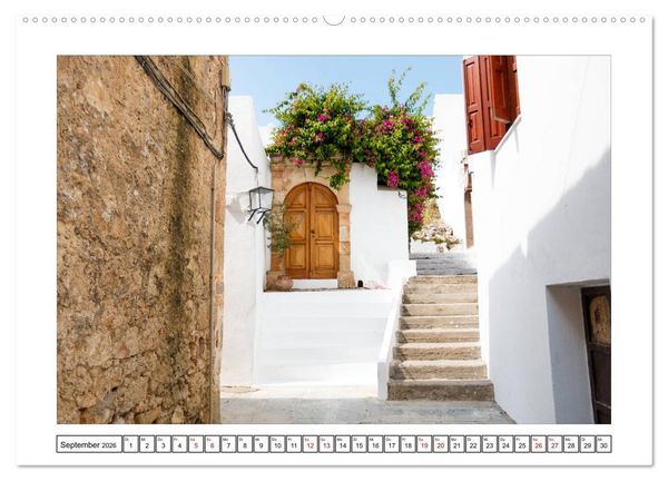 Produktbild: Rhodos, eine Sonneninsel (hochwertiger Premium Wandkalender 2026 DIN A2 quer), Kunstdruck in Hochglanz