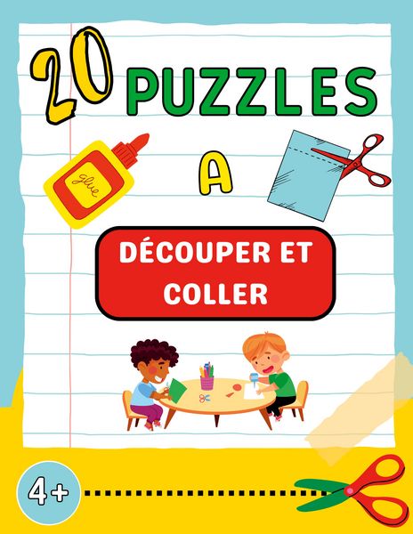 Produktbild: 20 puzzles &agrave; d&eacute;couper et coller