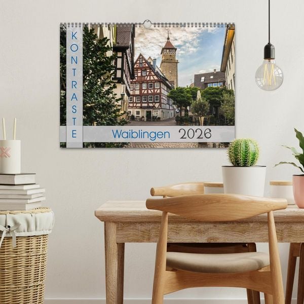 Produktbild: Kontraste Waiblingen (Wandkalender 2026 DIN A3 quer), CALVENDO Monatskalender