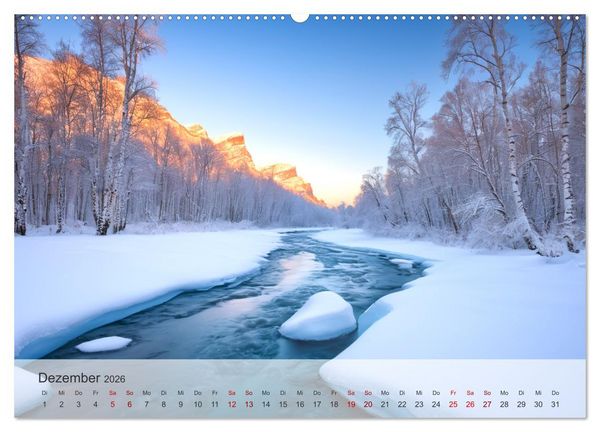 Produktbild: Fl&uuml;sse der Fantasie (hochwertiger Premium Wandkalender 2026 DIN A2 quer), Kunstdruck in Hochglanz