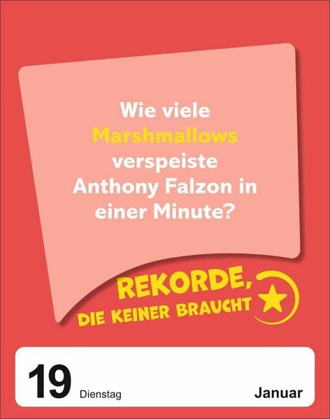 Produktbild: Was sch&auml;tzt du denn? Tagesabrei&szlig;kalender 2027 - Knifflige Sch&auml;tzfragen f&uuml;r die ganze Familie!