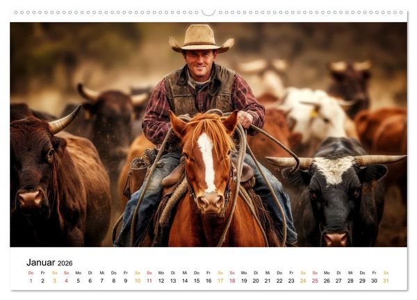 Produktbild: Westernwelt (hochwertiger Premium Wandkalender 2026 DIN A2 quer), Kunstdruck in Hochglanz