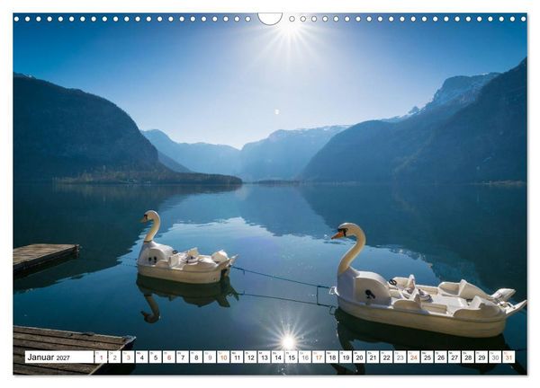 Produktbild: Hallstatt - Impressionen im Fr&uuml;hling (Wandkalender 2027 DIN A3 quer), CALVENDO Monatskalender