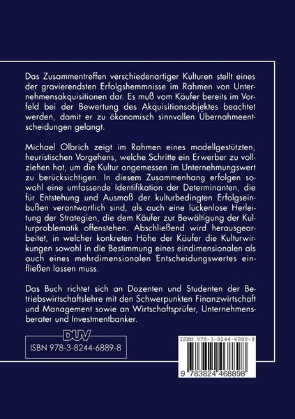 Produktbild: Unternehmungskultur und Unternehmungswert