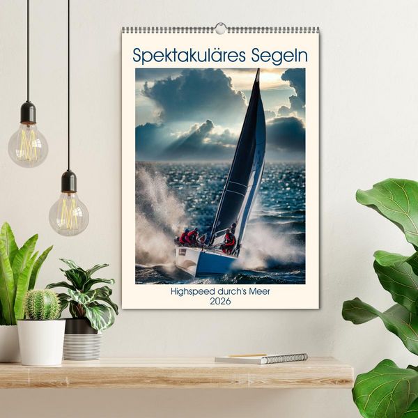 Produktbild: Spektakul&auml;res Segeln (Wandkalender 2026 DIN A2 hoch), CALVENDO Monatskalender