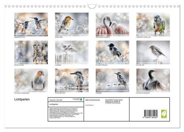 Produktbild: Lichtperlen (Wandkalender 2027 DIN A3 quer), CALVENDO Monatskalender