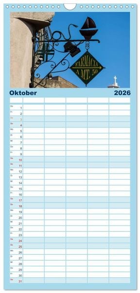 Produktbild: Familienplaner 2026 - Zauberhaftes Elba mit 5 Spalten (Wandkalender, 21 x 45 cm) CALVENDO