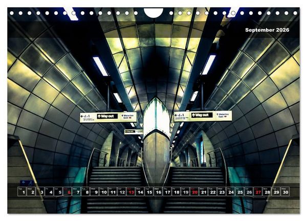 Produktbild: London Underground 2026 (Wall Calendar 2026 DIN A4 landscape), CALVENDO 12 Month Wall Calendar
