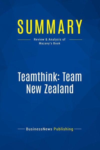 Produktbild: Summary: Teamthink: Team New Zealand