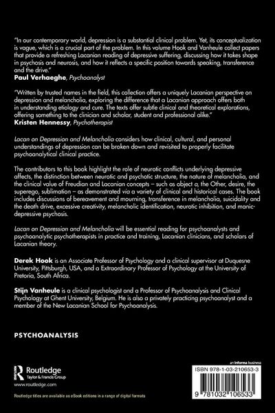 Produktbild: Lacan on Depression and Melancholia