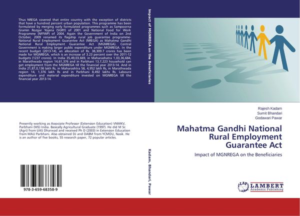 Produktbild: Mahatma Gandhi National Rural Employment Guarantee Act