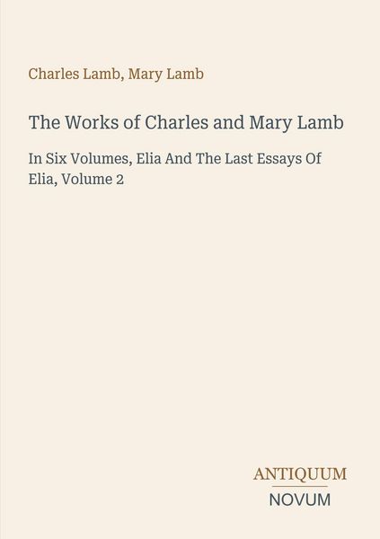 Produktbild: The Works of Charles and Mary Lamb