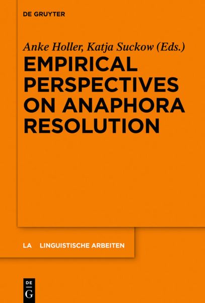 Produktbild: Empirical Perspectives on Anaphora Resolution