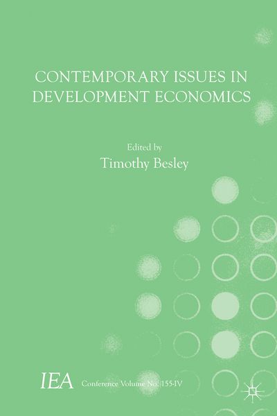 Produktbild: Contemporary Issues in Development Economics