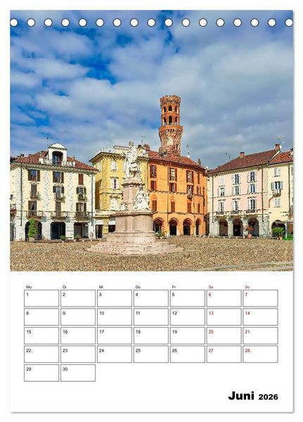 Produktbild: Piemont - Impressionen aus Norditalien (Tischkalender 2026 DIN A5 hoch), CALVENDO Monatskalender
