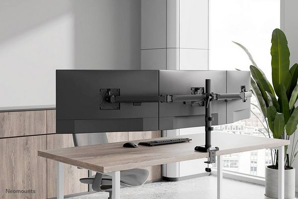 Produktbild: Neomounts DS60-600BL3 Monitor-Standfu&szlig; 3 Display(s) 25,4 cm (10") - 68,6 cm (27") Schwarz H&ouml;henverstellbar, Neigbar, Schwenkbar, Stand