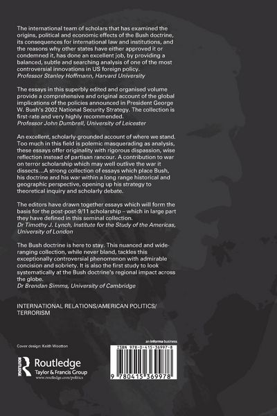 Produktbild: The Bush Doctrine and the War on Terrorism