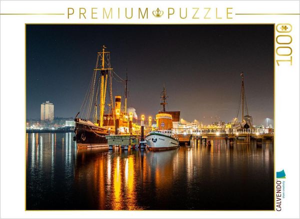 CALVENDO Puzzle Museumsschiff in Kiel 1000 Teile Lege-Größe 640 x 480 cm Foto-Puzzle Bild von Karsten Rahn