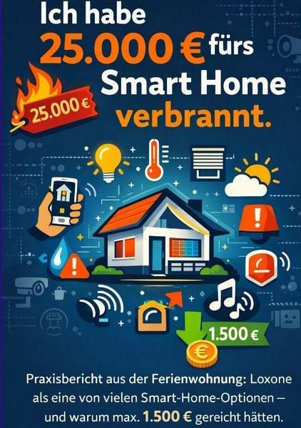 Produktbild: Ich habe 25.000 EUR f&uuml;rs Smart Home verbrannt.