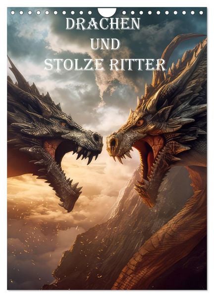 Produktbild: Drachen und stolze Ritter (Wandkalender 2026 DIN A4 hoch), CALVENDO Monatskalender