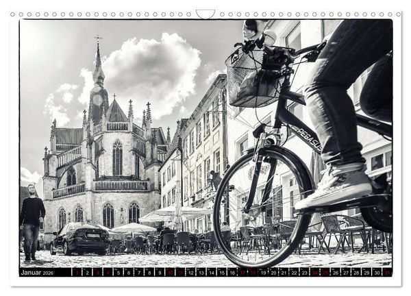 Produktbild: Osnabr&uuml;ck f&auml;hrt Fahrrad (Wandkalender 2026 DIN A3 quer), CALVENDO Monatskalender