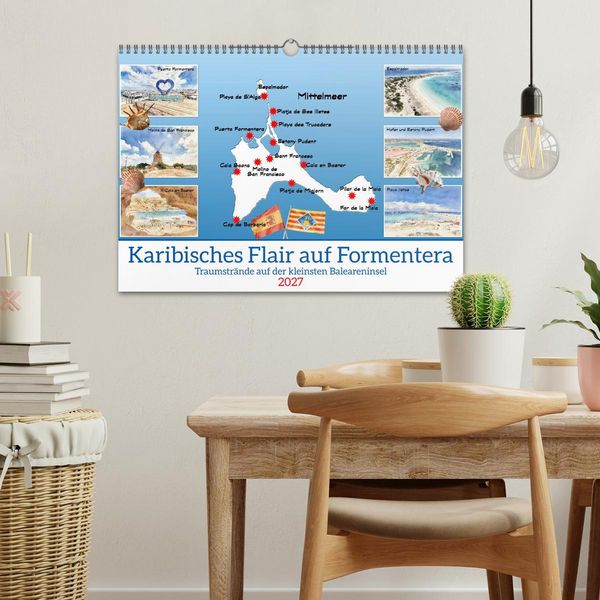 Produktbild: Karibisches Flair auf Formentera (Wandkalender 2027 DIN A3 quer), CALVENDO Monatskalender