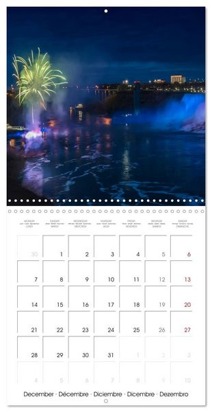 Produktbild: NIAGARA FALLS Idyllic impressions by day and night (Wall Calendar 2026 12 &times; 12 Inch) CALVENDO 12 Month Wall Calendar