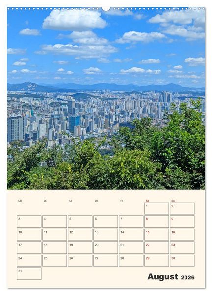 Produktbild: Entdecke Seoul (hochwertiger Premium Wandkalender 2026 DIN A2 hoch), Kunstdruck in Hochglanz