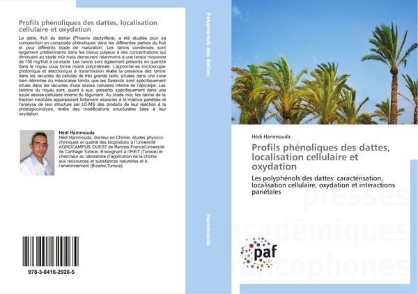 Produktbild: Profils ph&eacute;noliques des dattes, localisation cellulaire et oxydation