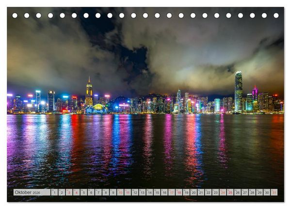 Produktbild: Hongkong Bilder einer Metropole (Tischkalender 2026 DIN A5 quer), CALVENDO Monatskalender