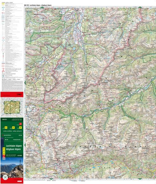 Produktbild: Freytag & berndt Wanderkarte WK 351 Lechtaler Alpen - Allg&auml;uer Alpen 1:50.000