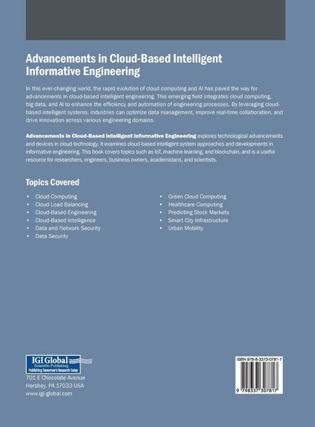 Produktbild: Advancements in Cloud-Based Intelligent Informative Engineering