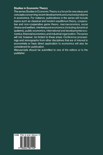 Produktbild: Equilibrium Theory in Infinite Dimensional Spaces