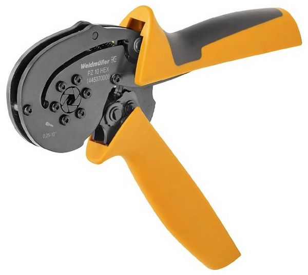 Weidmüller PZ 10 HEX 1445070000 Crimpzange Aderendhülsen 0.25 bis 10 mm²