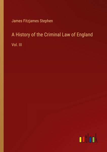 Produktbild: A History of the Criminal Law of England