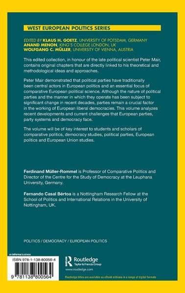 Produktbild: Party Politics and Democracy in Europe
