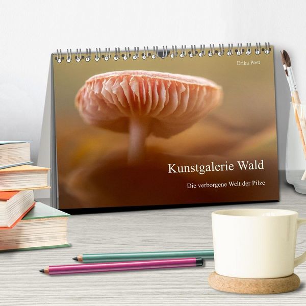 Produktbild: Kunstgalerie Wald - die verborgene Welt der Pilze (Tischkalender 2027 DIN A5 quer), CALVENDO Monatskalender
