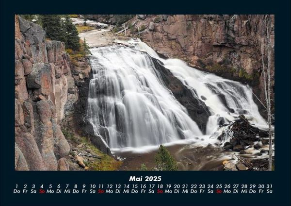 Produktbild: Wasserf&auml;lle 2025 Fotokalender DIN A4
