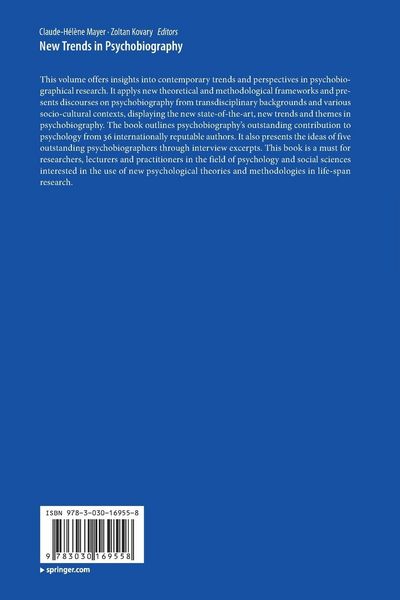 Produktbild: New Trends in Psychobiography