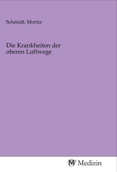 Produktbild: Die Krankheiten der oberen Luftwege