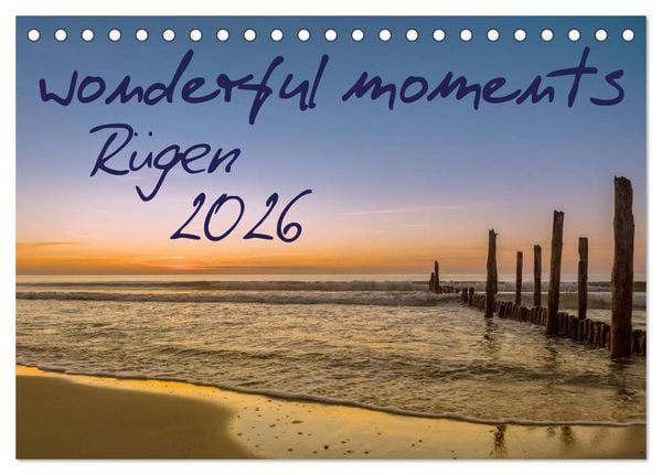 Produktbild: wonderful moments - R&uuml;gen 2026 (Tischkalender 2026 DIN A5 quer), CALVENDO Monatskalender