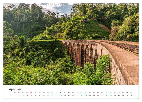 Produktbild: Traumziel Sri Lanka (hochwertiger Premium Wandkalender 2026 DIN A2 quer), Kunstdruck in Hochglanz