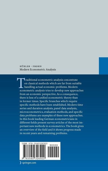 Produktbild: Modern Econometric Analysis
