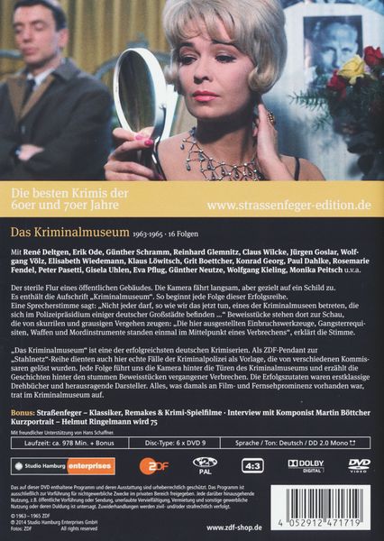 Produktbild: Stra&szlig;enfeger 21 - Das Kriminalmuseum Folge 01-16 [6 DVDs]