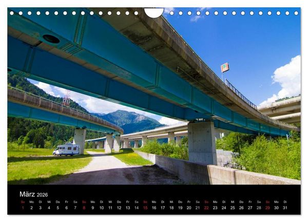 Produktbild: Wohnmobil-Reisen (Wandkalender 2026 DIN A4 quer), CALVENDO Monatskalender