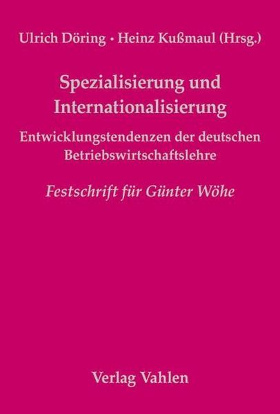 Produktbild: Spezialisierung und Internationalisierung