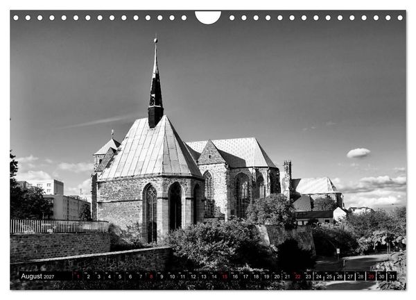 Produktbild: Magdeburg in Schwarz - Wei&szlig; (Wandkalender 2027 DIN A4 quer), CALVENDO Monatskalender